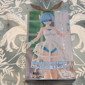 Excood Creative Figure with Blue and White Dress